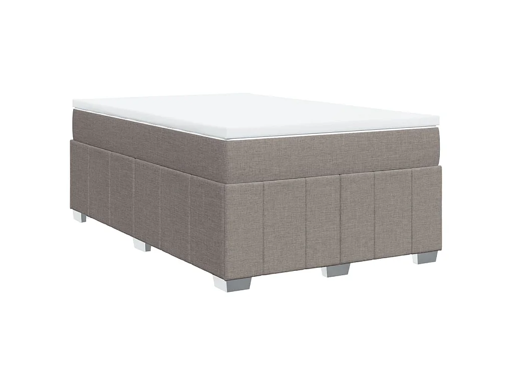 Boxspringbett mit Matratze Taupe 120x190 cm Stoff