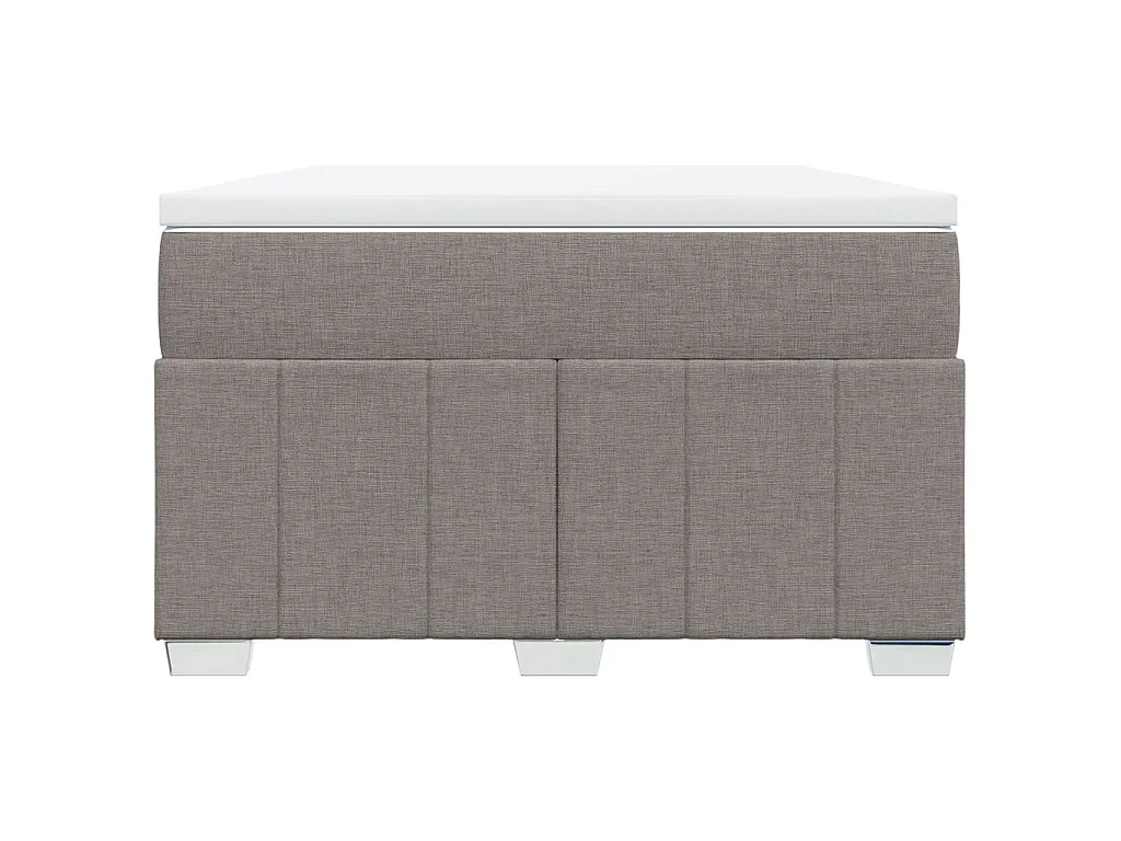 Boxspringbett mit Matratze Taupe 120x190 cm Stoff