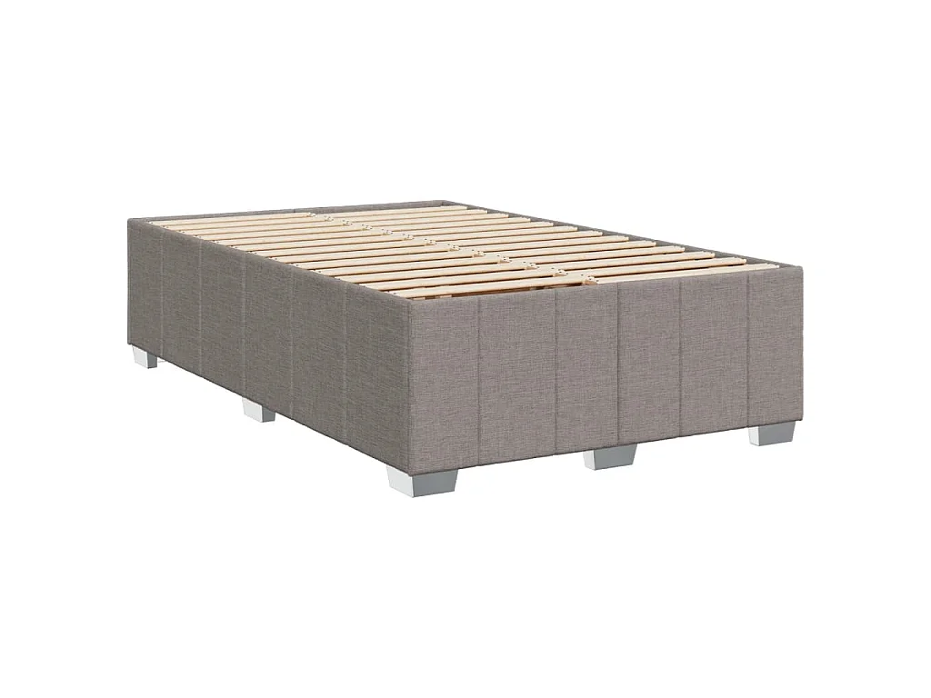 Boxspringbett mit Matratze Taupe 120x190 cm Stoff