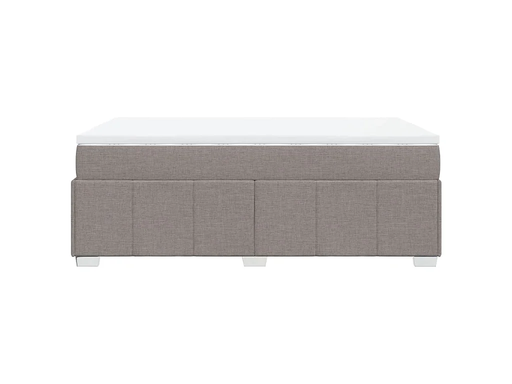 Boxspringbett mit Matratze Taupe 120x190 cm Stoff
