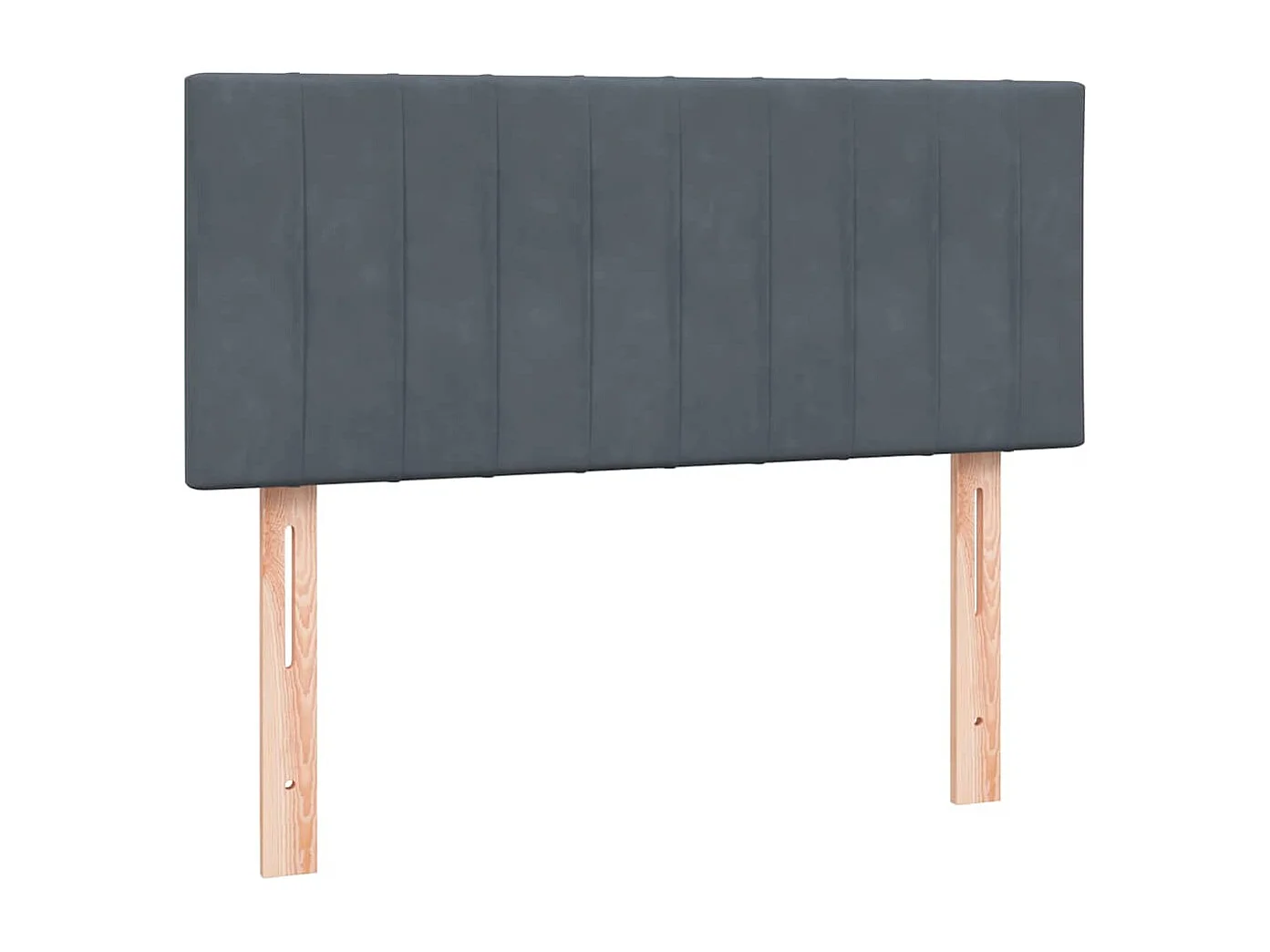 Cama com molas/colchão 120x210 cm veludo cinzento-escuro