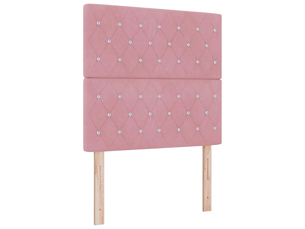 Boxspringbed met matras Roze 120 x 190 cm Fluweel