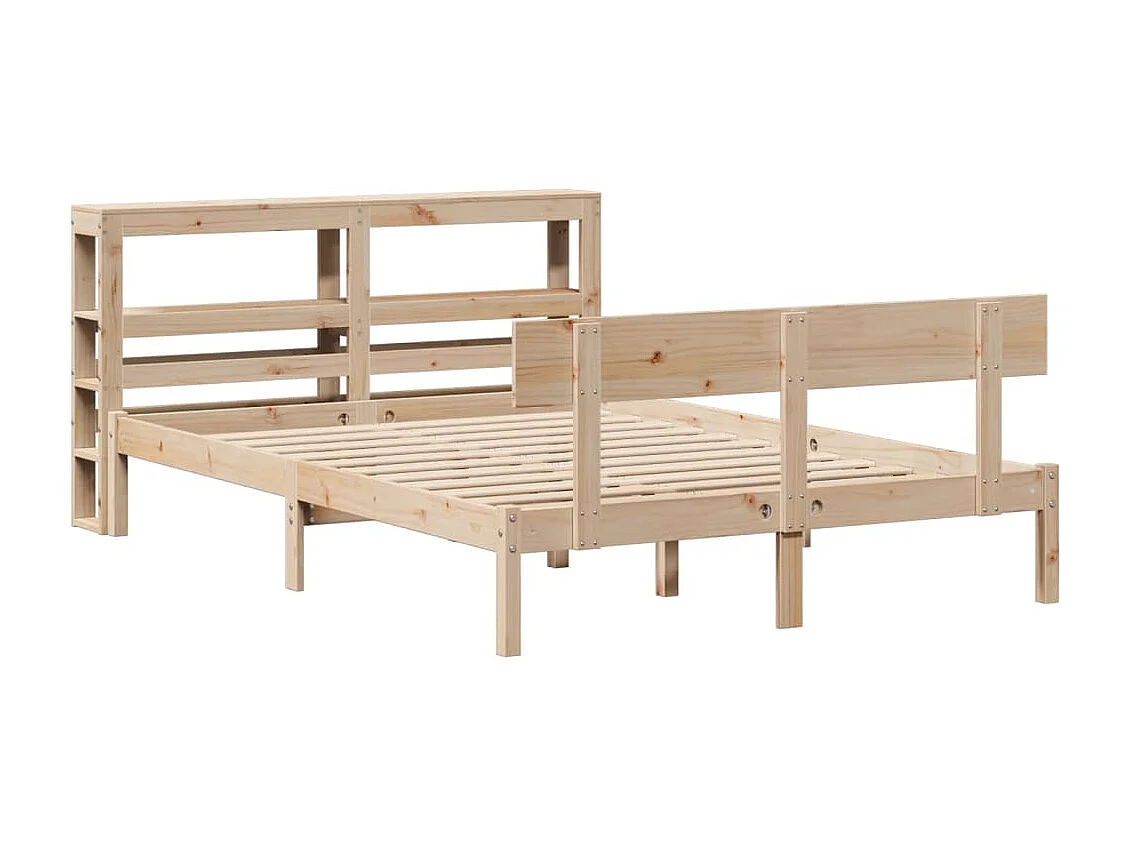 Bedframe zonder matras massief grenenhout 120x190 cm