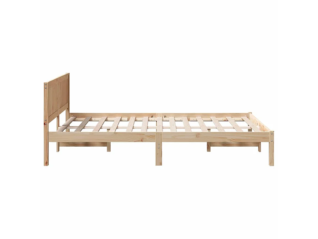 Cadre de lit Marron 120 x 200 cm Bois de pin massif