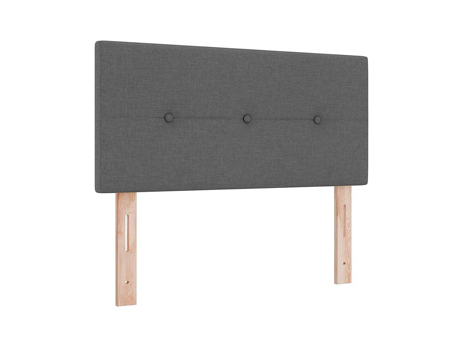 Boxspringbett mit Matratze Dunkelgrau 120 x 190 cm Stoff