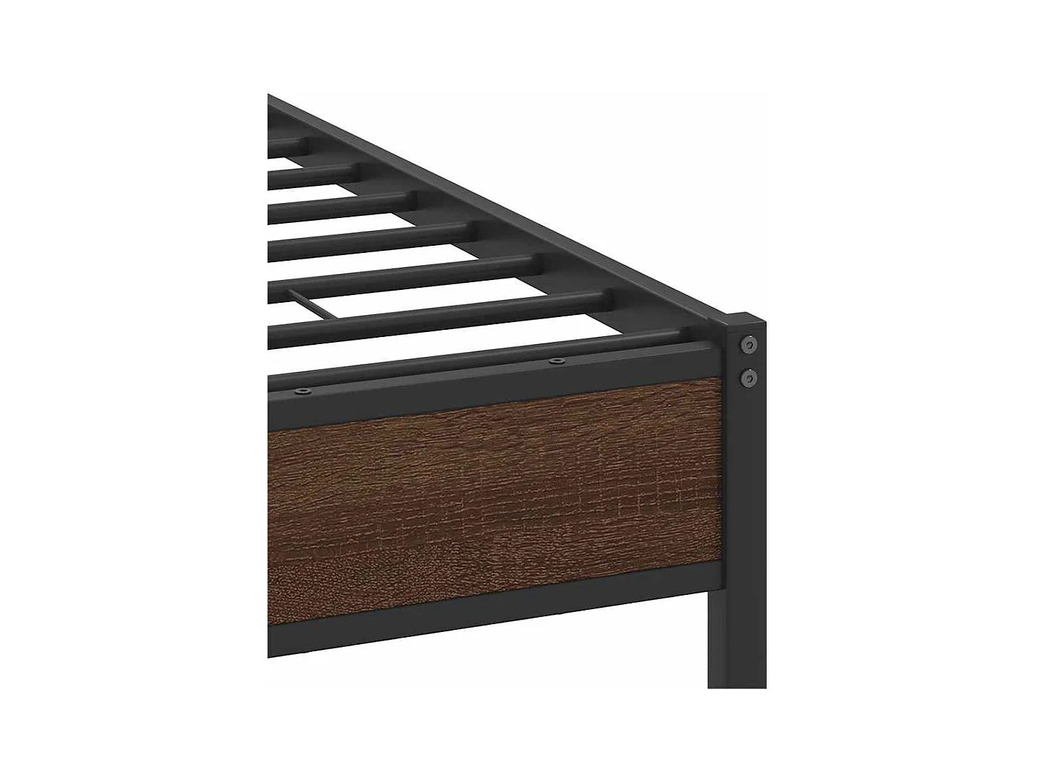Cadre de lit sans matelas chêne marron 120x190 cm
