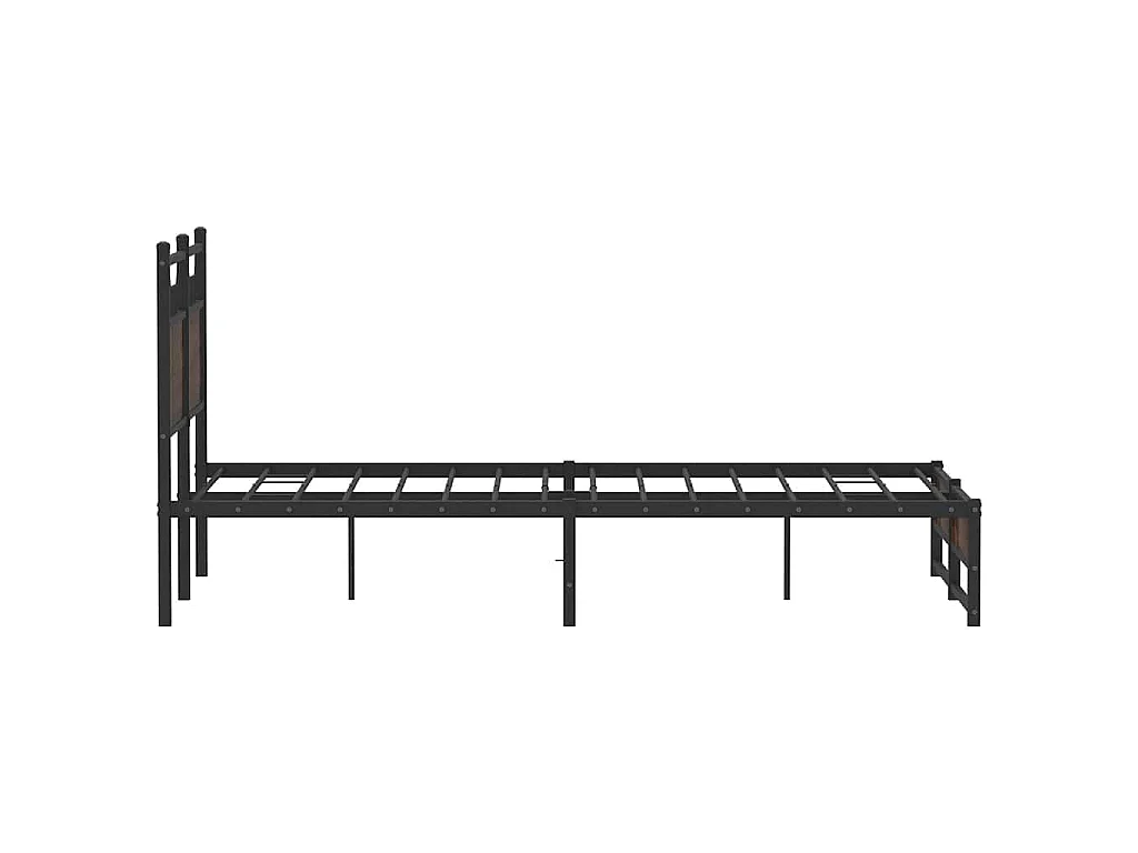 Bedframe zonder matras bewerkt hout bruin eikenkleur 120x190 cm