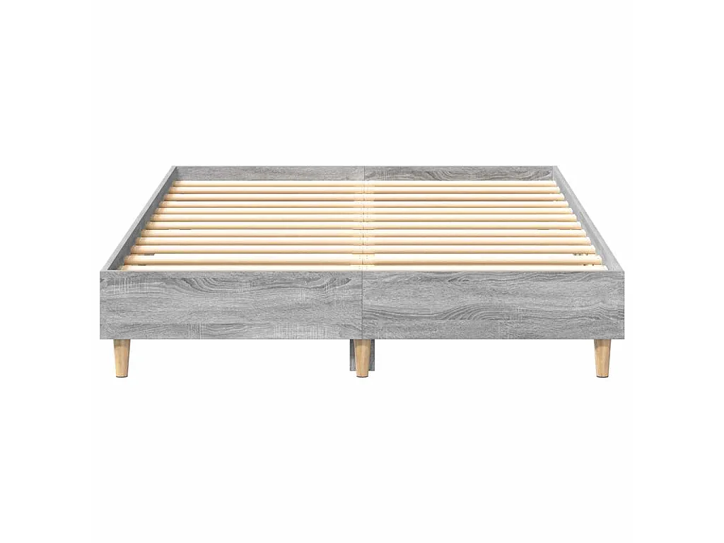 Bettgestell ohne Matratze Grau Sonoma 120x200 cm Holzwerkstoff