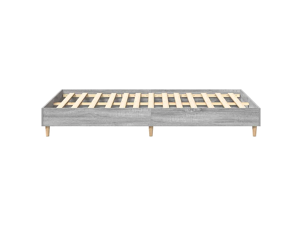 Bettgestell ohne Matratze Grau Sonoma 120x200 cm Holzwerkstoff
