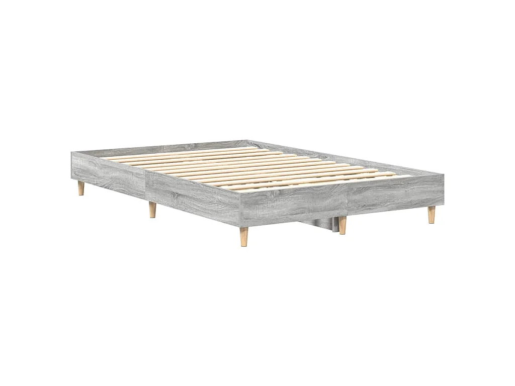 Bettgestell ohne Matratze Grau Sonoma 120x200 cm Holzwerkstoff