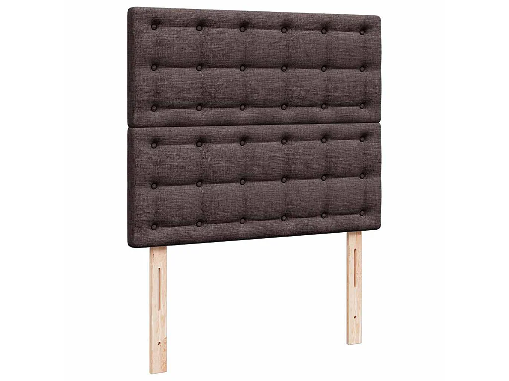 Ottoman-Bett mit Matratze Dunkelbraun 120x190 cm Stoff