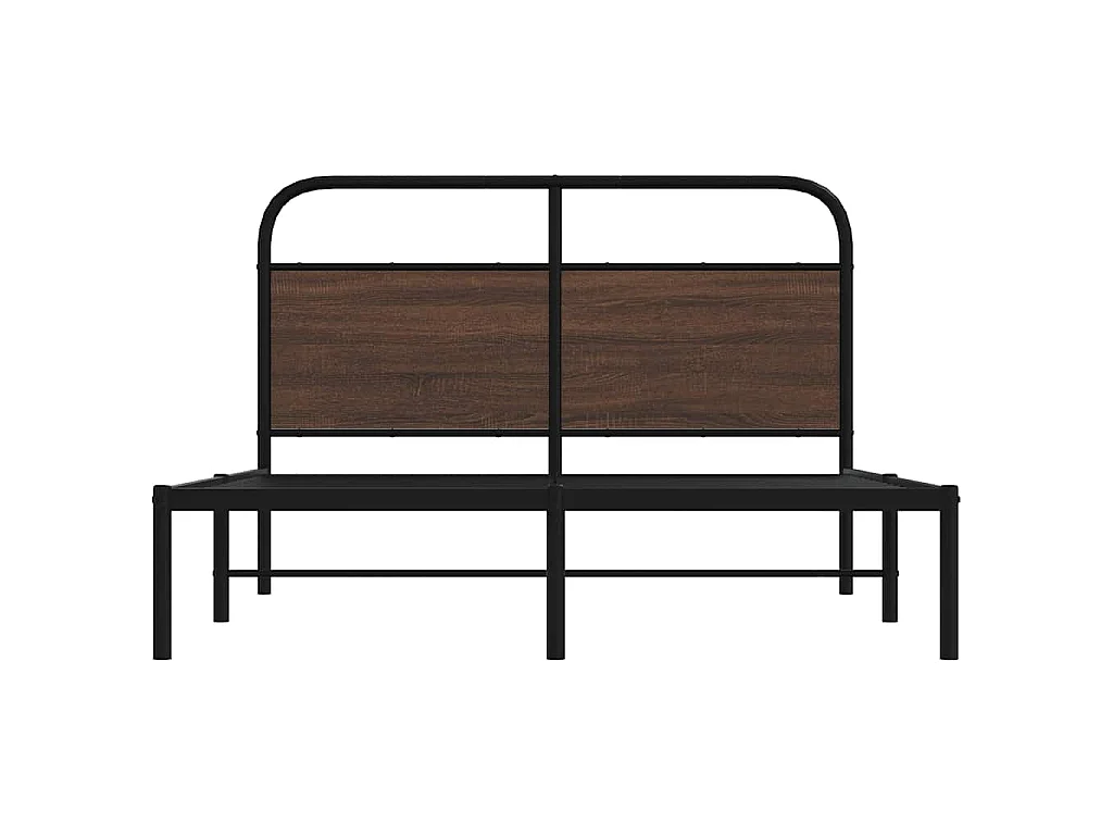 Cadre de lit sans matelas 120x200 cm chêne marron