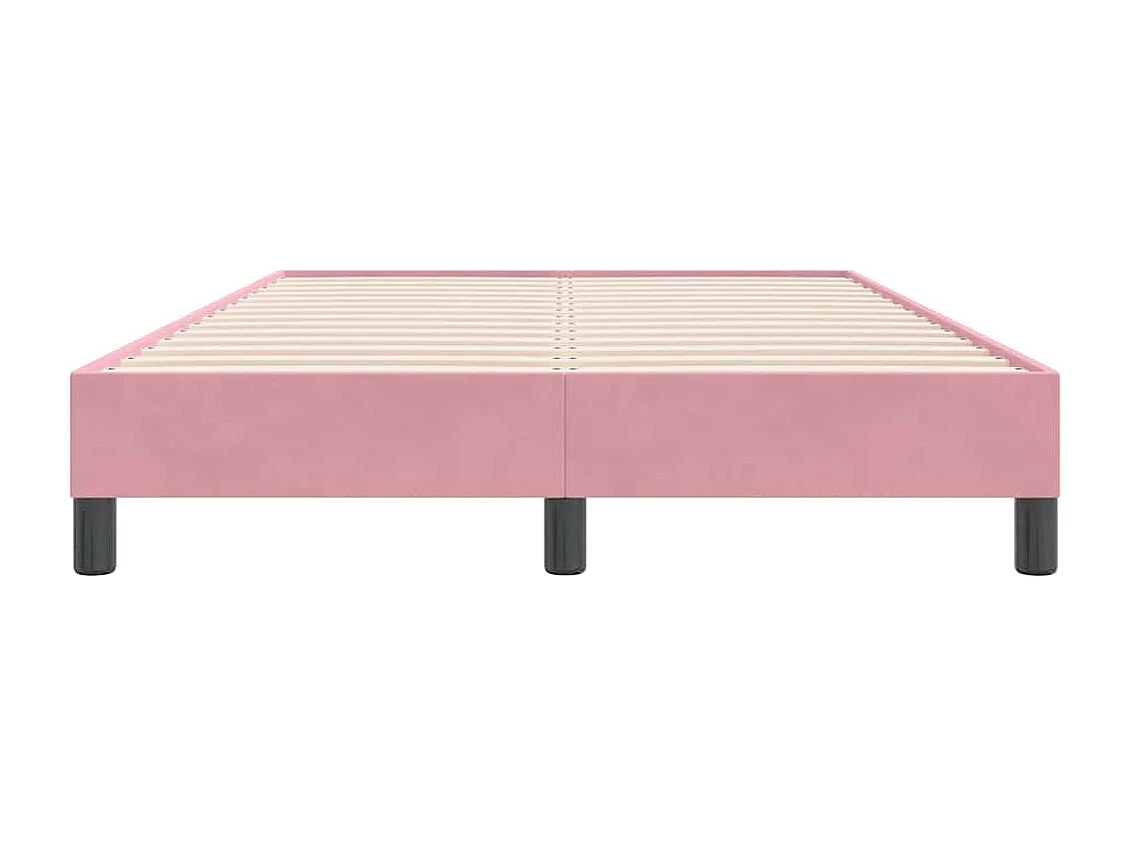 Boxspringbett ohne Matratze Rosa 120x220 cm Samt