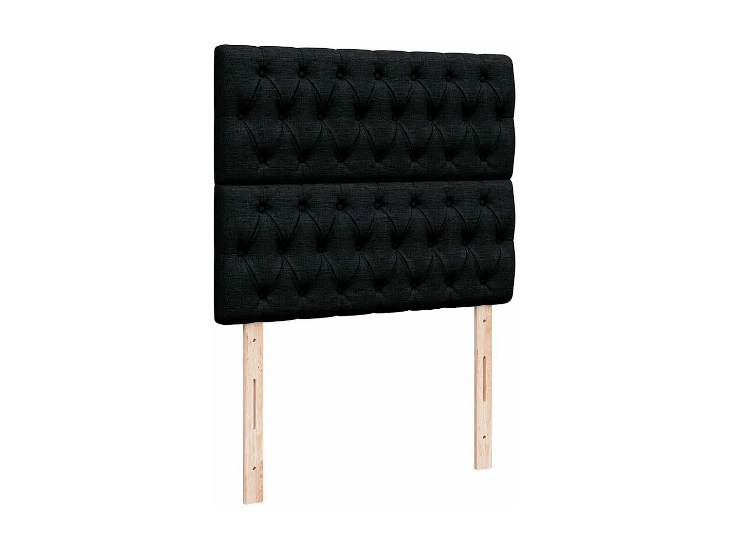 Cadre de lit ottoman avec matelas noir 120x200cm tissu