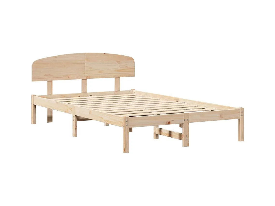 Cadre de lit Marron 120 x 200 cm Bois de pin massif