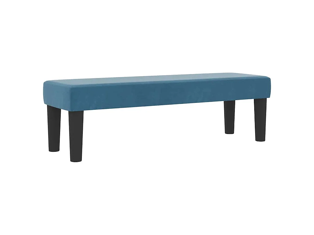 Boxspringbett mit Kopfteil Dunkelblau 200 x 120 cm Samt