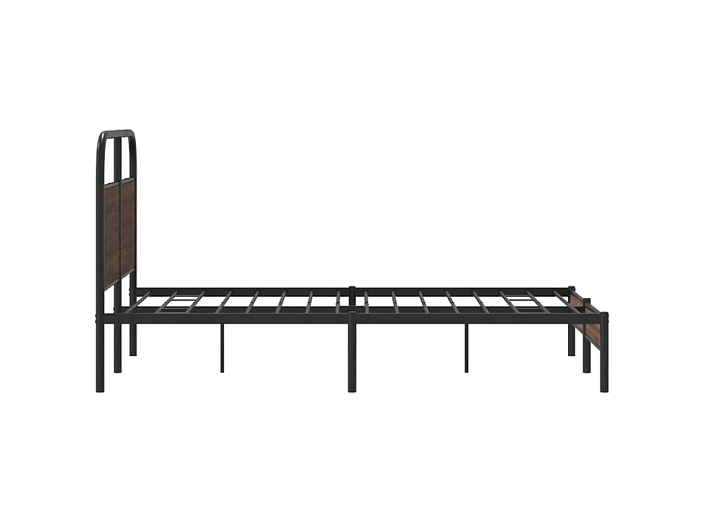 Cadre de lit sans matelas 120x200 cm chêne marron