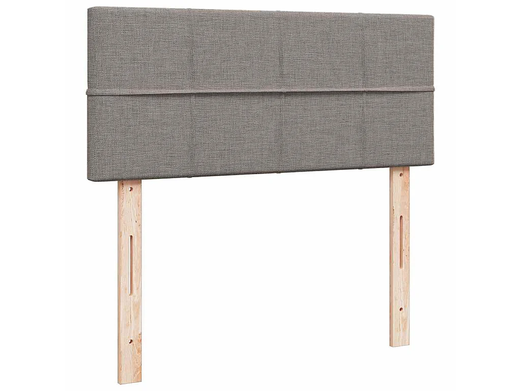Giroletto a Molle con Materasso Tortora 120x190 cm in Tessuto
