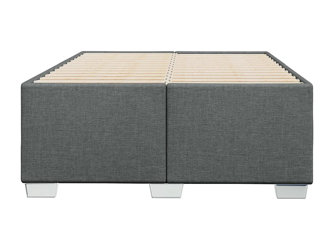 Bettgestell ohne Matratze Dunkelgrau 120x200 cm Stoff