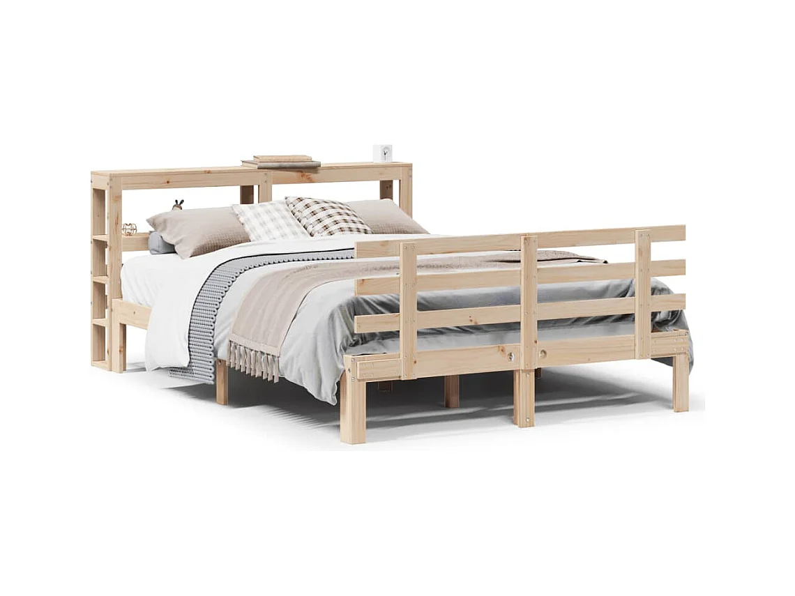 Cadre de lit avec tête de lit sans matelas 120x200 cm