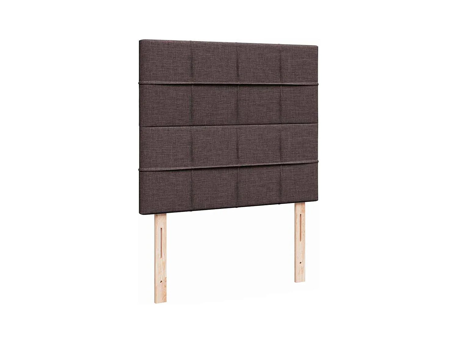 Ottoman-Bett mit Matratze Dunkelbraun 120x190 cm Stoff