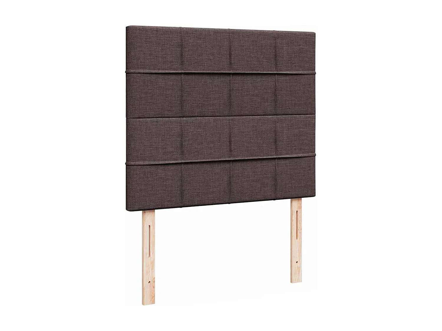 Ottoman bed met matras 120x190 cm stof donkerbruin