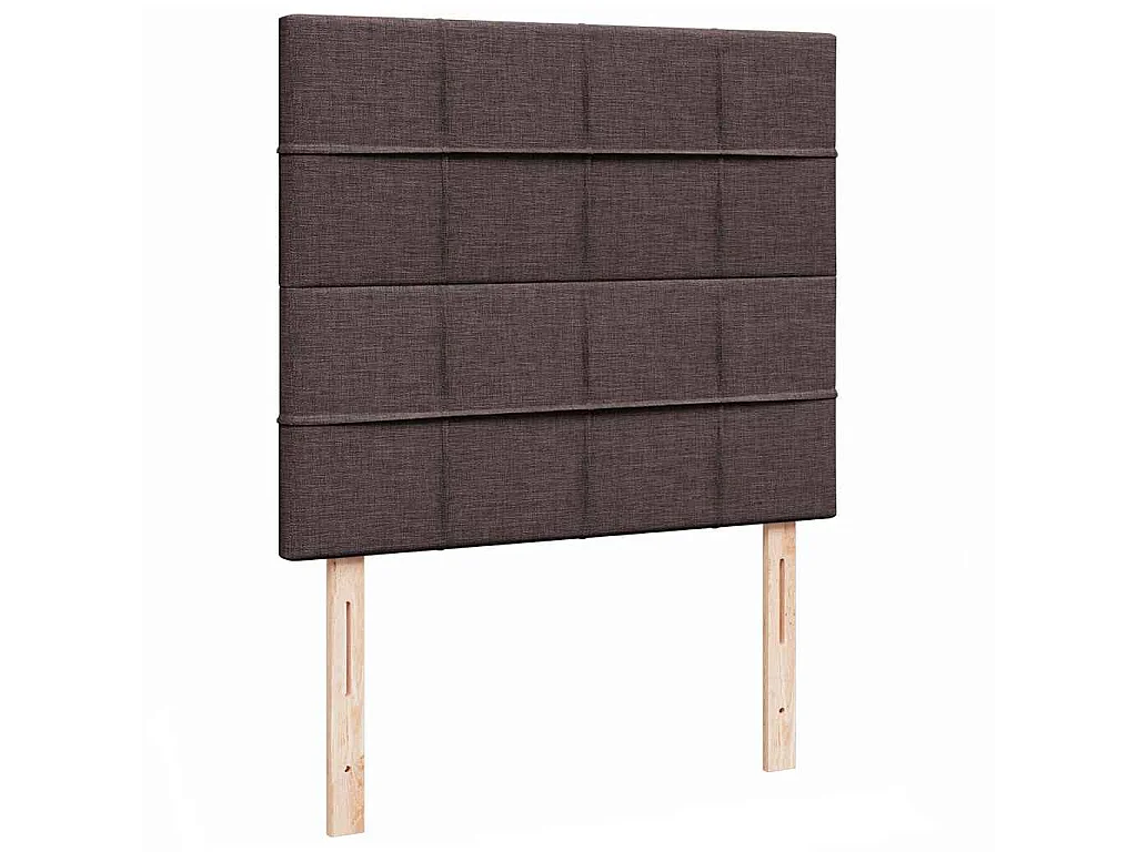 Estrutura de cama otomana com colchão 120x190cm castanho escuro