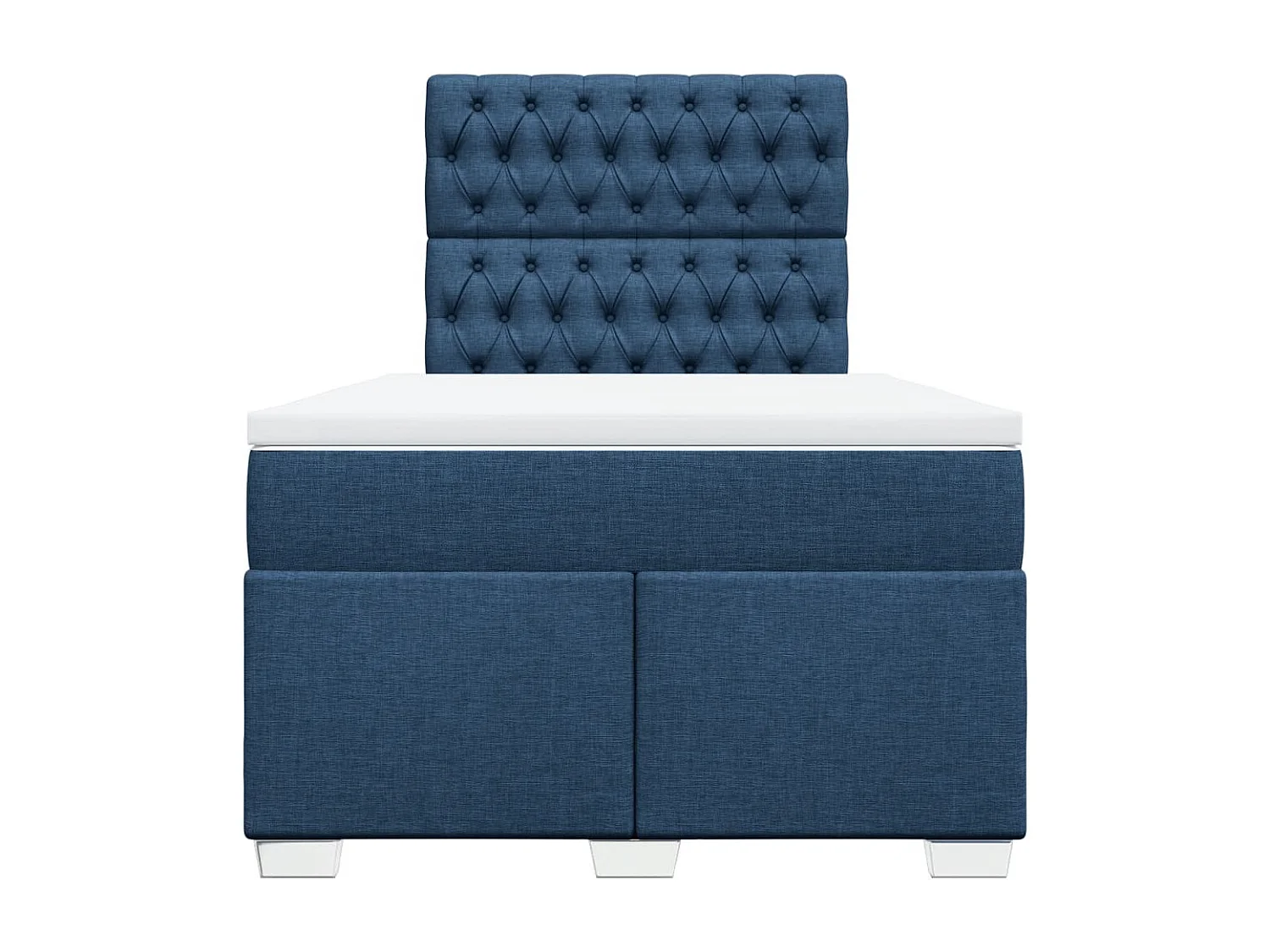 Giroletto a Molle con Materasso Blu 120x190 cm in Tessuto