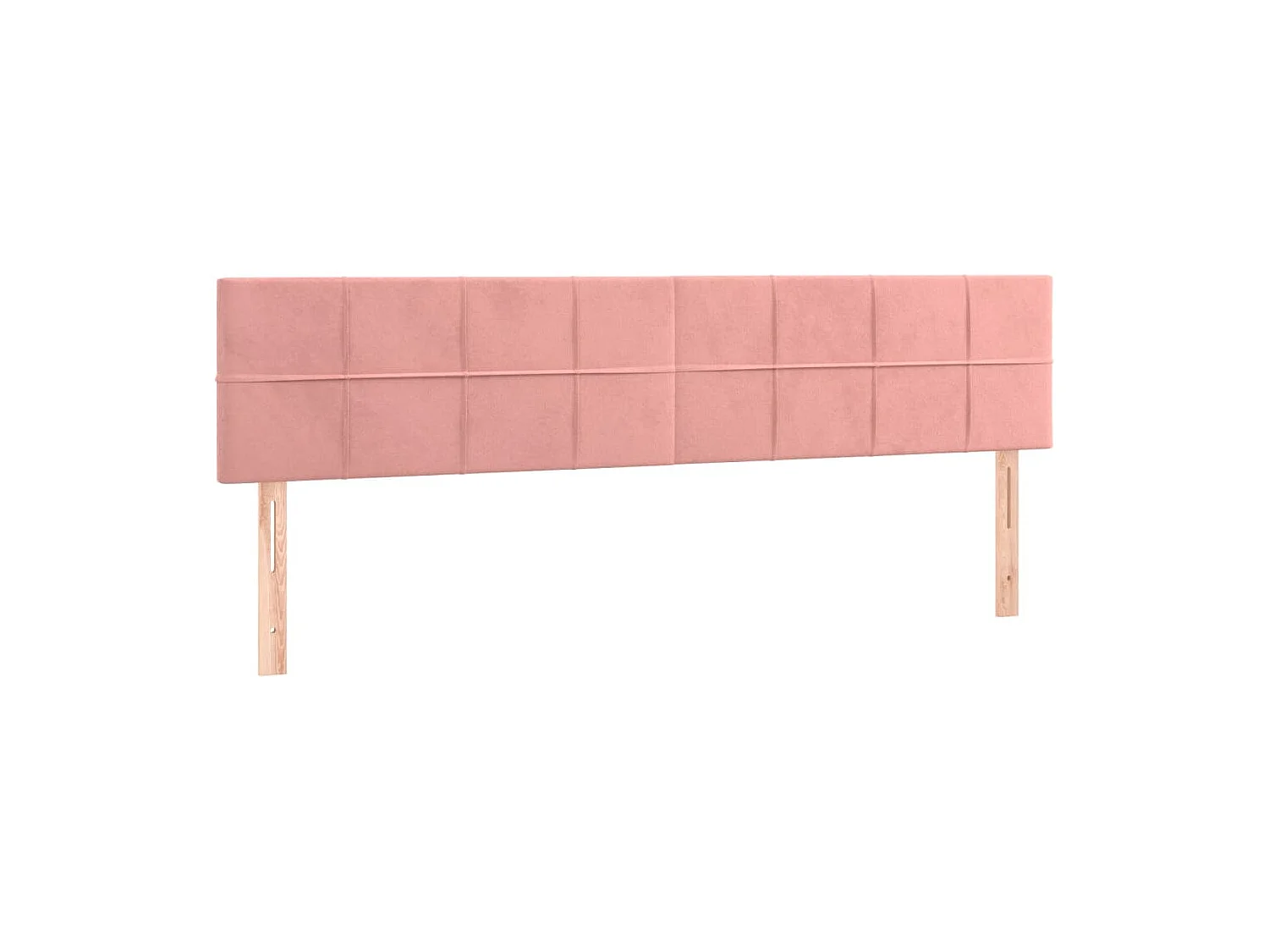 Sommier à lattes de lit et matelas LED rose 120x190 cm velours