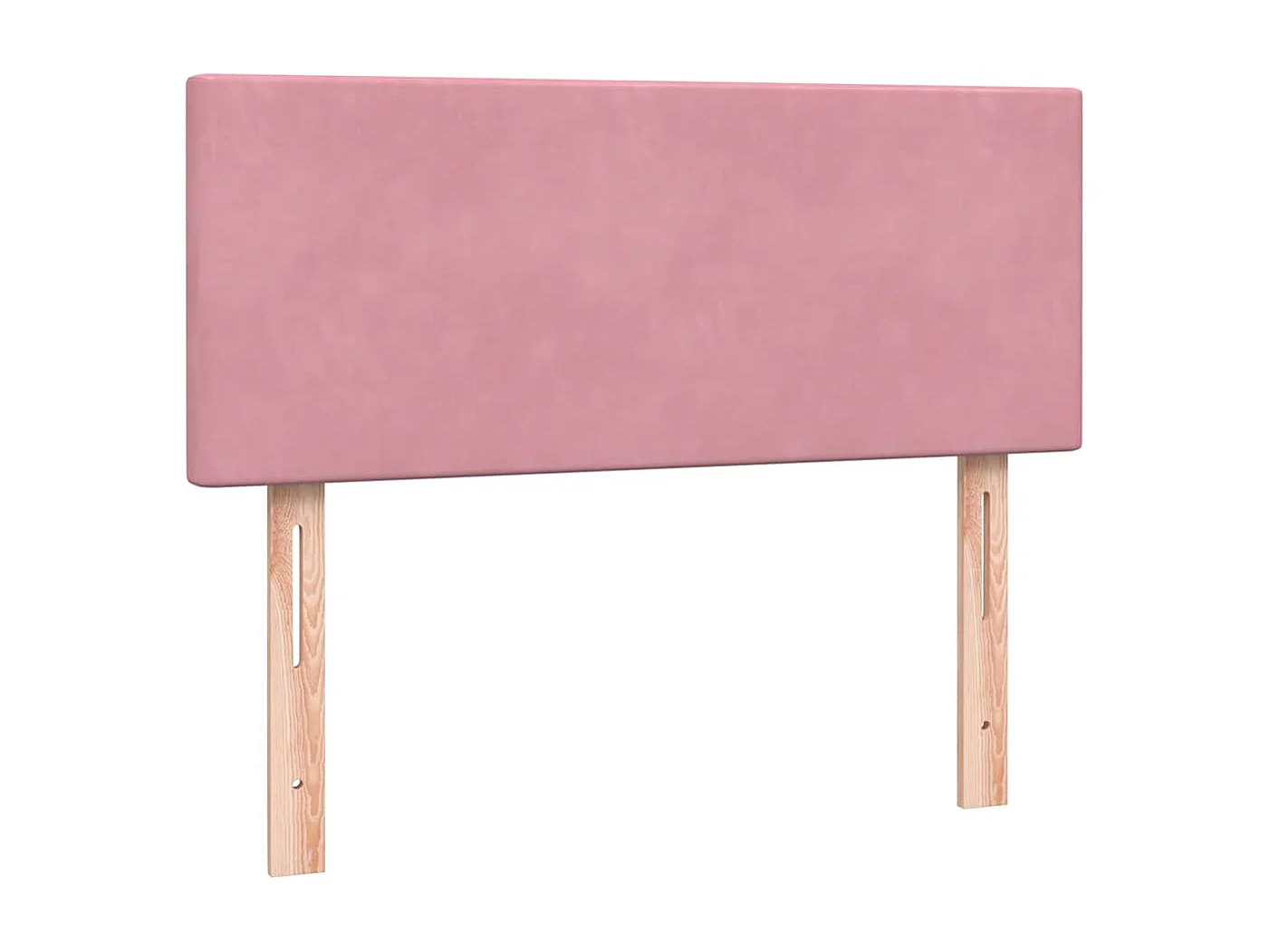 Sommier à lattes de lit avec matelas et LED rose 120x220 cm velours