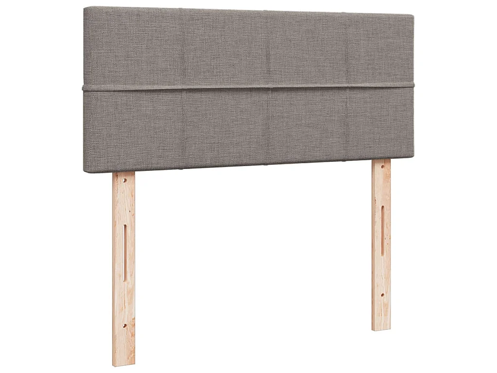 Boxspringbett mit Matratze Taupe 120x200 cm Stoff