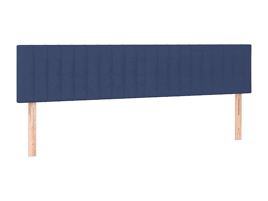 Boxspringbett mit Matratze Blau 120x190 cm Stoff