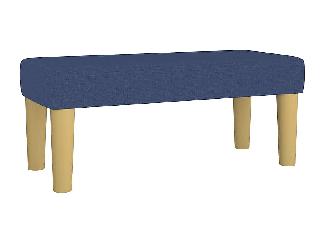 Boxspringbett mit Matratze Blau 120x190 cm Stoff