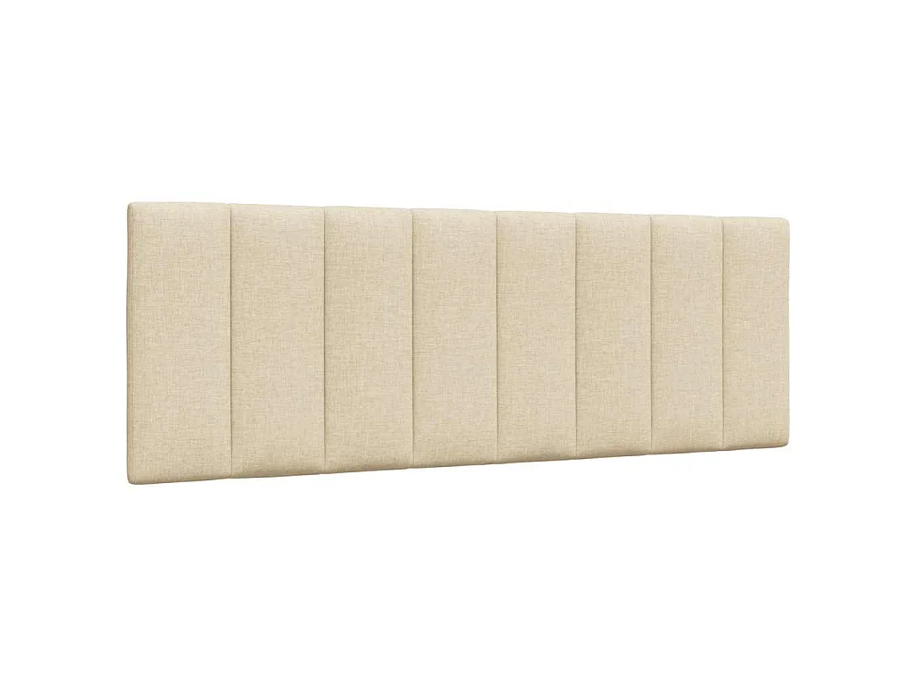 Bed met matras "Hanko" stof crèmekleurig 120x200 cm