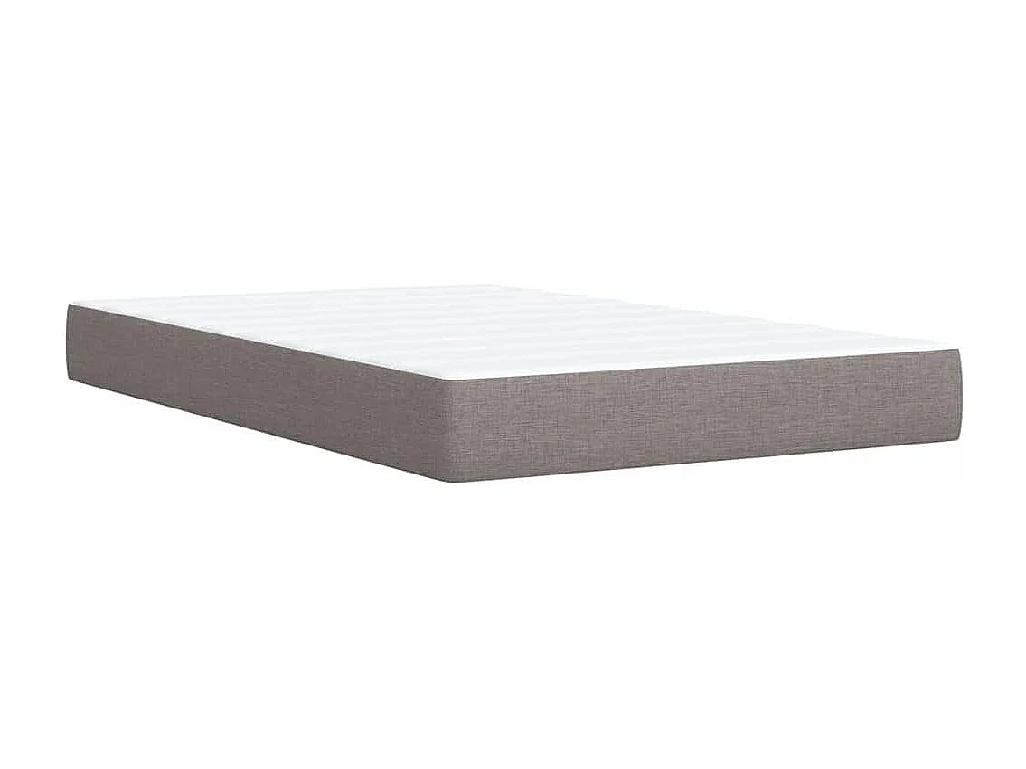 Boxspringbett mit Matratze Taupe 120x190 cm Stoff