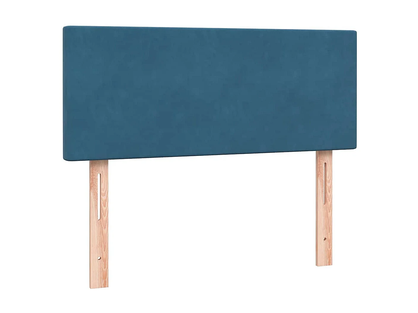 Sommier à lattes de lit et matelas bleu foncé 120x210cm velours