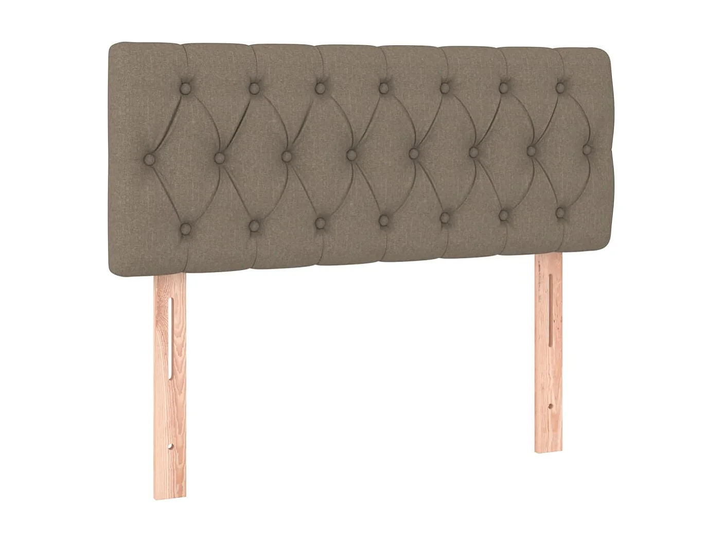 Cama box spring con colchón tela gris taupe 120x190 cm