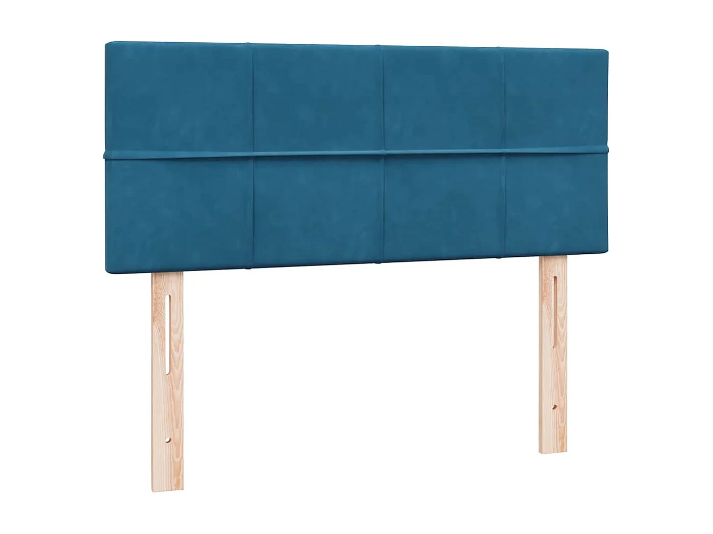 Boxspringbett mit Matratze Dunkelblau 120x210 cm Samt