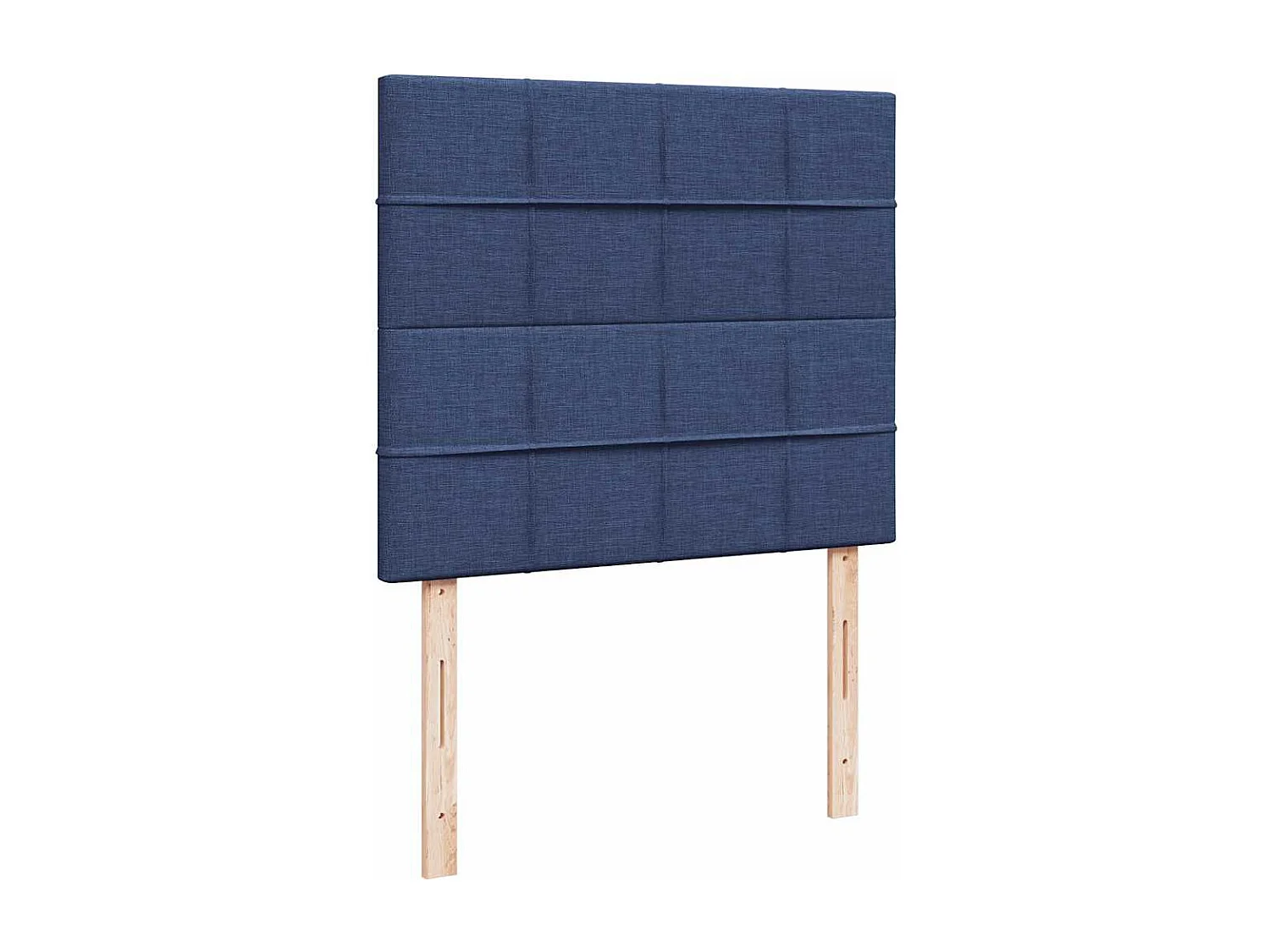 Sommier à lattes de lit matelas et LED bleu 120x190 cm tissu