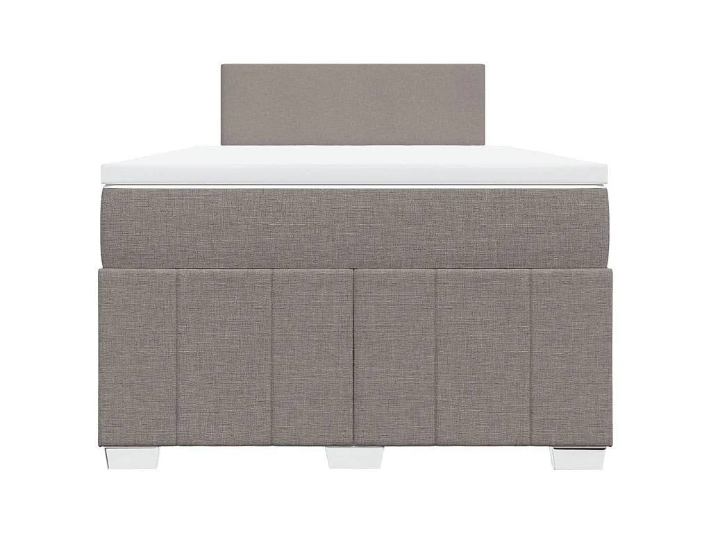 Boxspringbett mit Matratze Taupe 120x190 cm Stoff