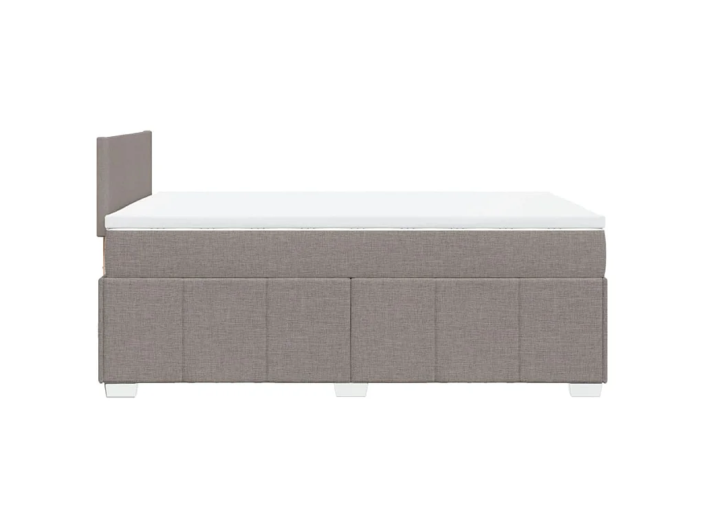 Boxspringbett mit Matratze Taupe 120x190 cm Stoff