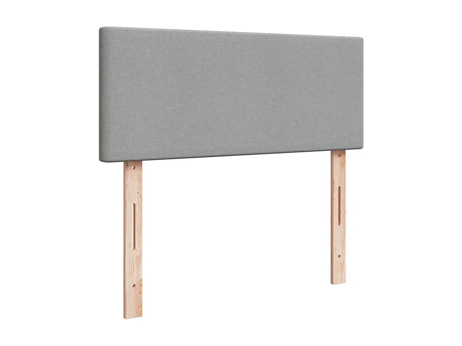Boxspringbett mit Matratze Hellgrau 120x200 cm Stoff