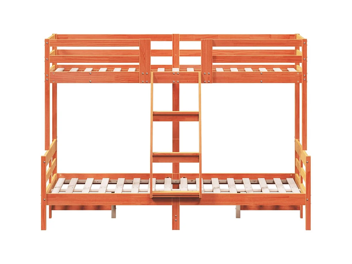 Lit superposé sans matelas 80x200/120x200 cm bois massif