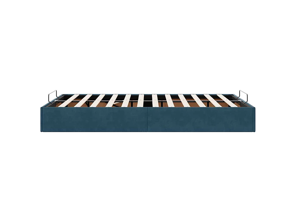 Ottoman bedframe zonder matras 120x200 cm fluweel donkerblauw