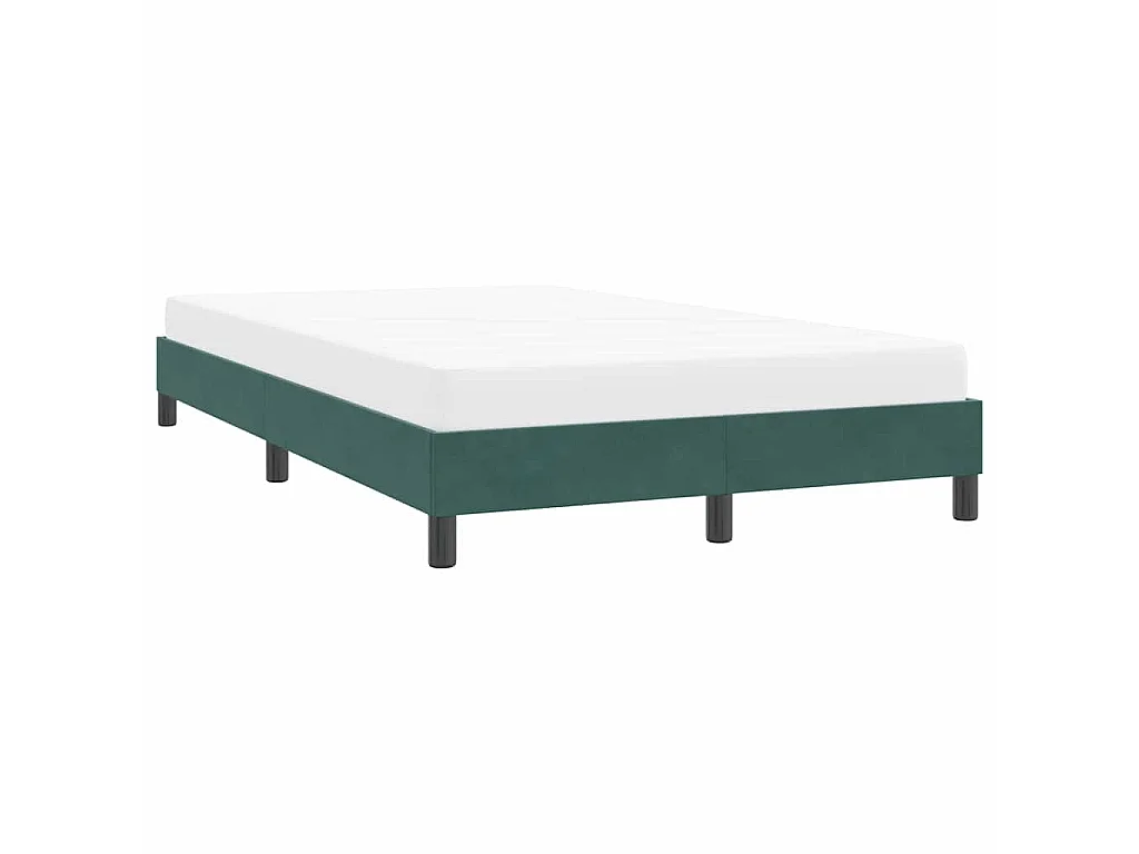 Bedframe zonder matras 120x210 cm fluweel donkergroen