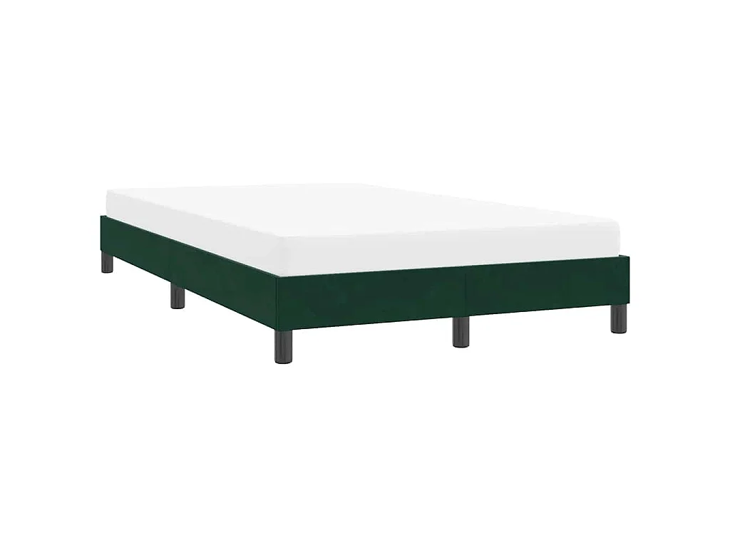 Bedframe zonder matras 120x210 cm fluweel donkergroen