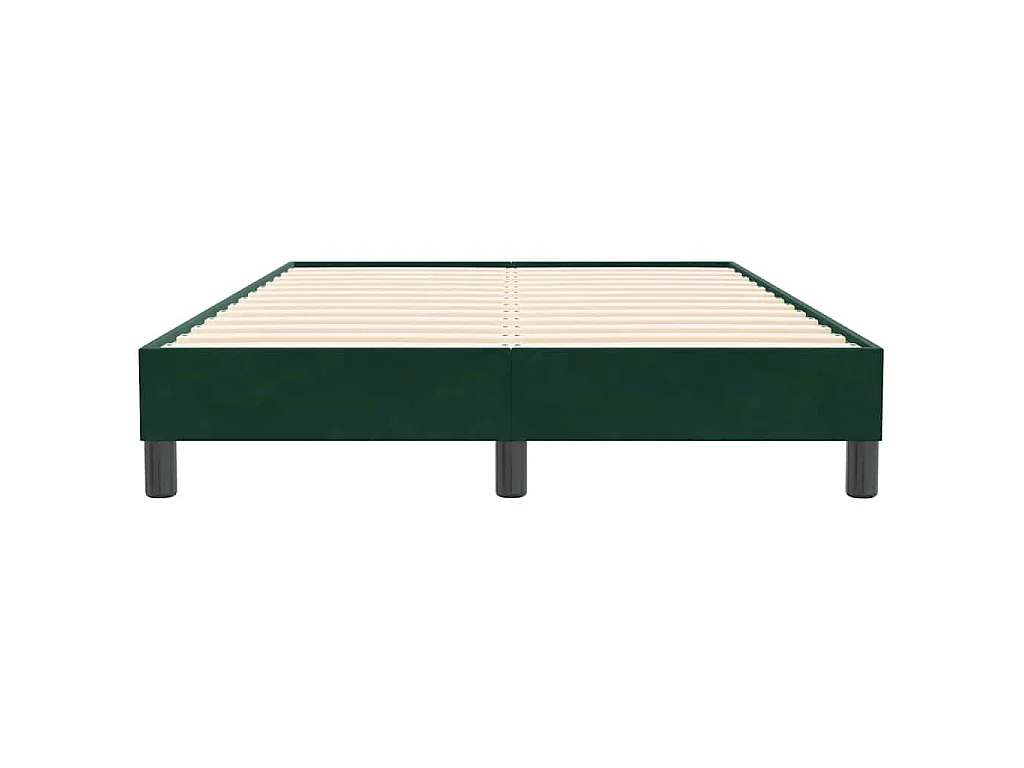 Bedframe zonder matras 120x210 cm fluweel donkergroen