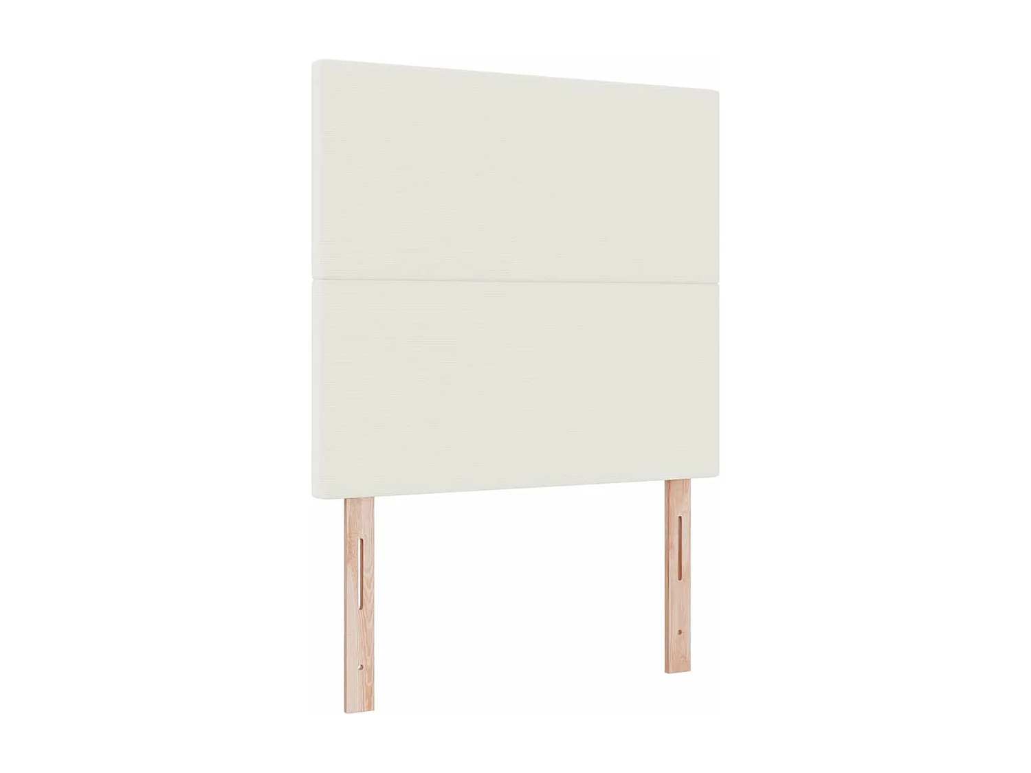 Cama Box Creme e Branco 120 x 200 cm Tecido de Veludo Cotele