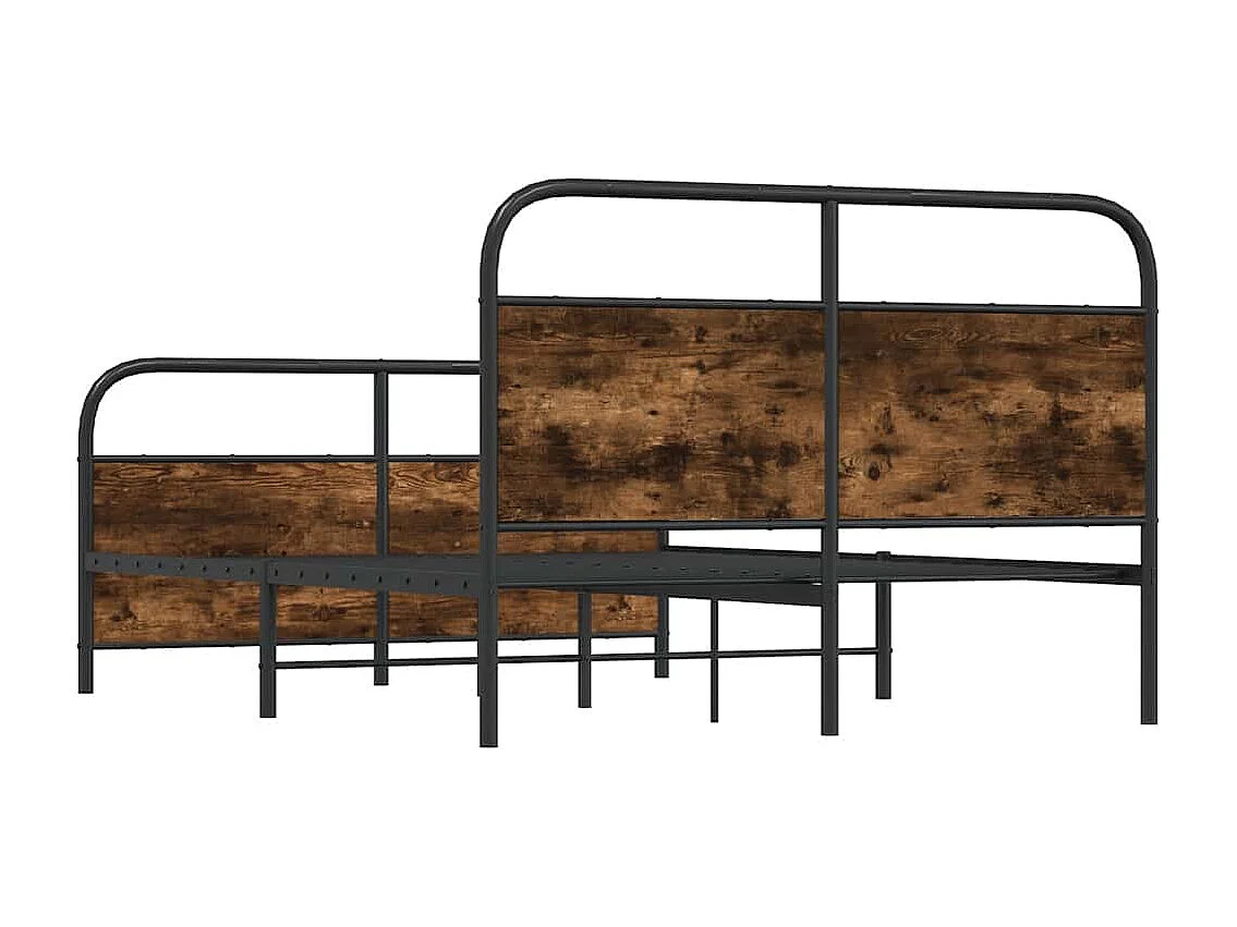 Giroletto senza Materasso Rovere Fumo 120x190 cm in Truciolato