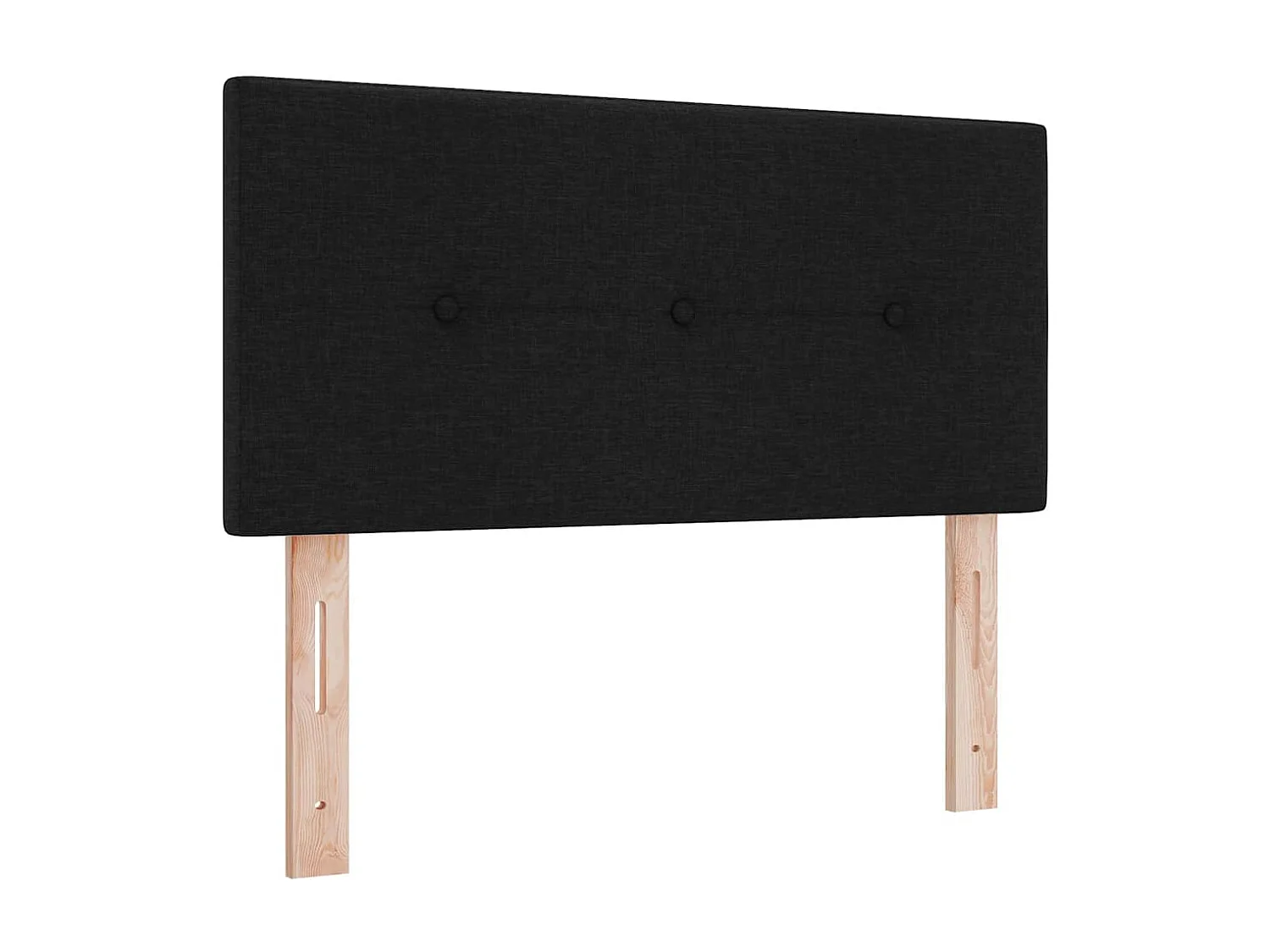 Letto a molle con cuscino Nero 100 x 200 cm Tessuto